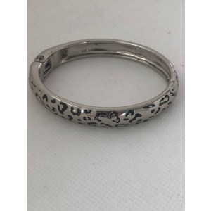 Bracelete Onça e Selva Prateado